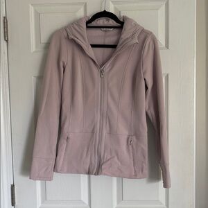 Athleta Pale Pink Hooded Zip Jacket